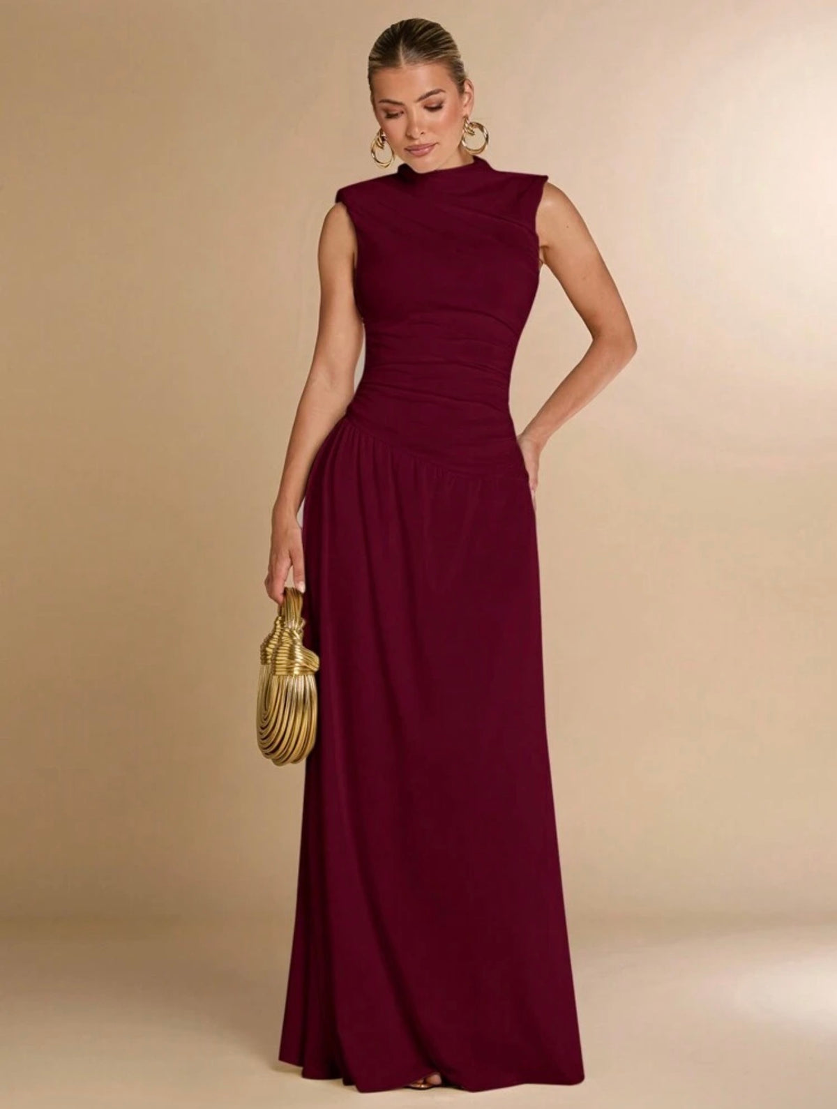 Vestido burgundy largo