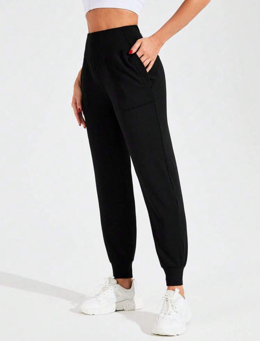 Pantalon de jogging color negro