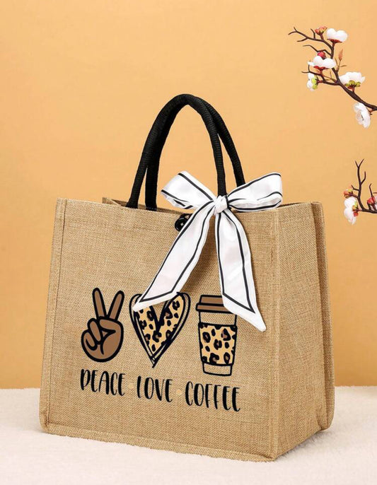 Bolsa PEACE LOVE COFFEE