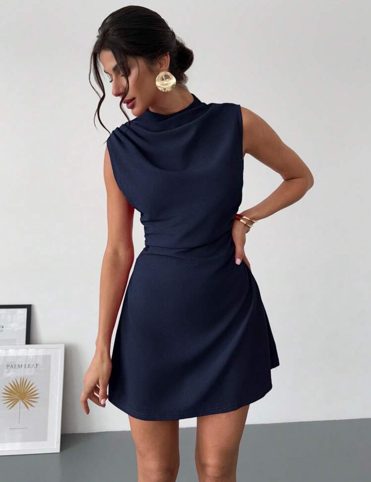 Vestido azul corto