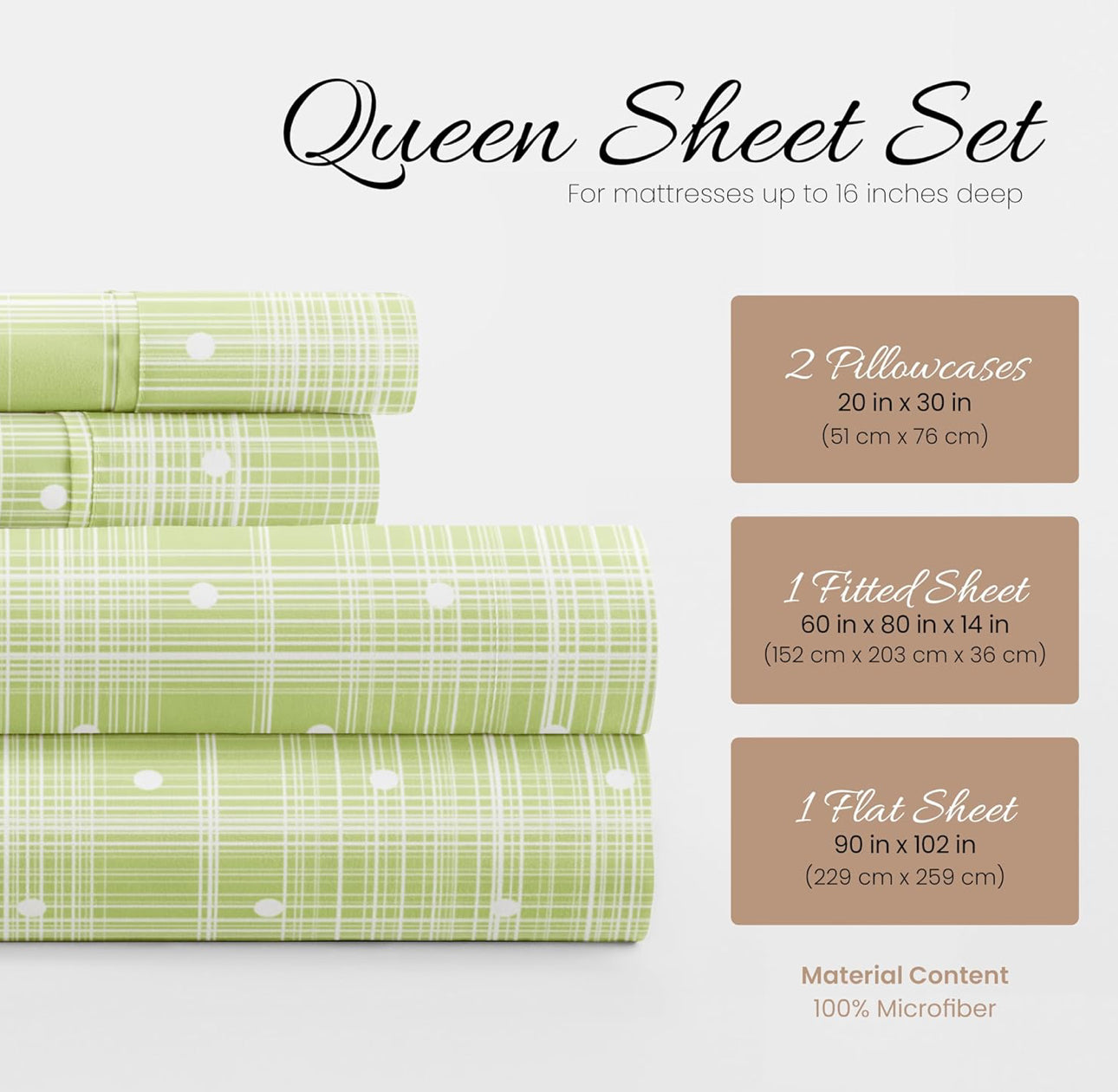 ienjoy Home The Timeless Classics Soft Polka Dots Twin Sheet Set