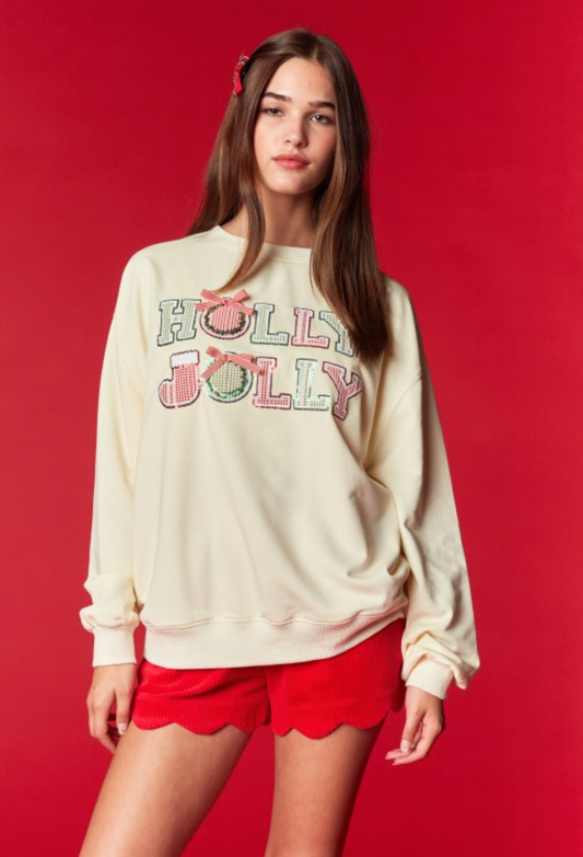 Suéter Holly Jolly Crema