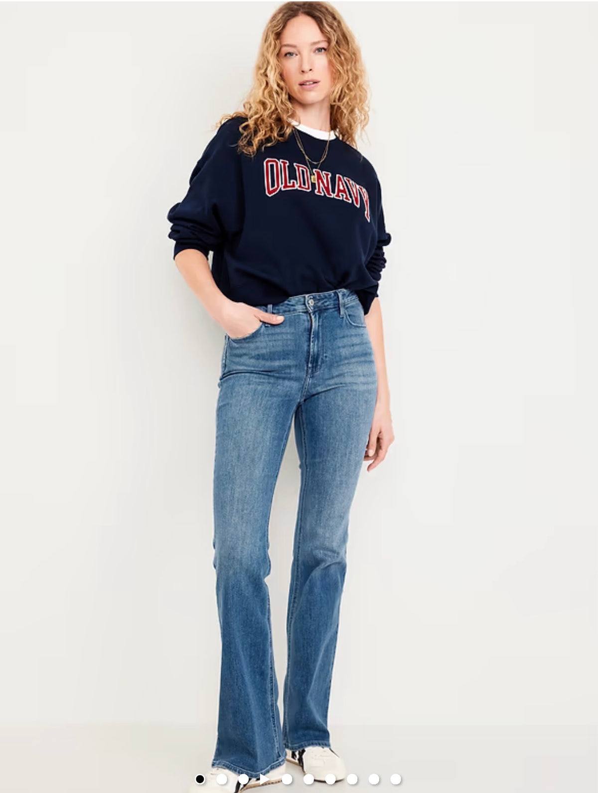 Jean high rise wow flare Old Navy