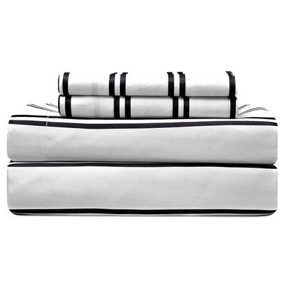 Fairfield Square Collection Lanwood Home Sabrina Damask 8-Piece Bed-in-A-Bag Comforter Set . 8 piezas. King.