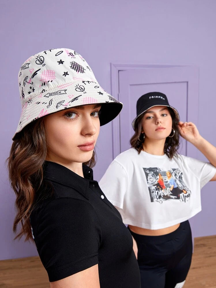 Bucket Hat Friends doble uso