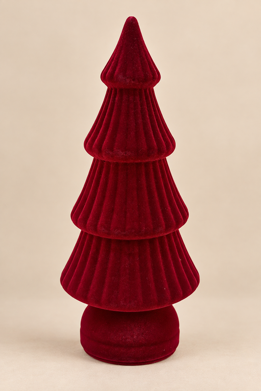Arbolito Navideño Rojo Velvet 26 cm