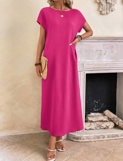 Vestido largo rosado