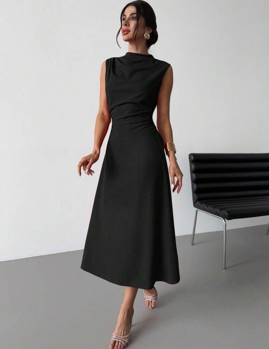 Vestido negro largo elegante