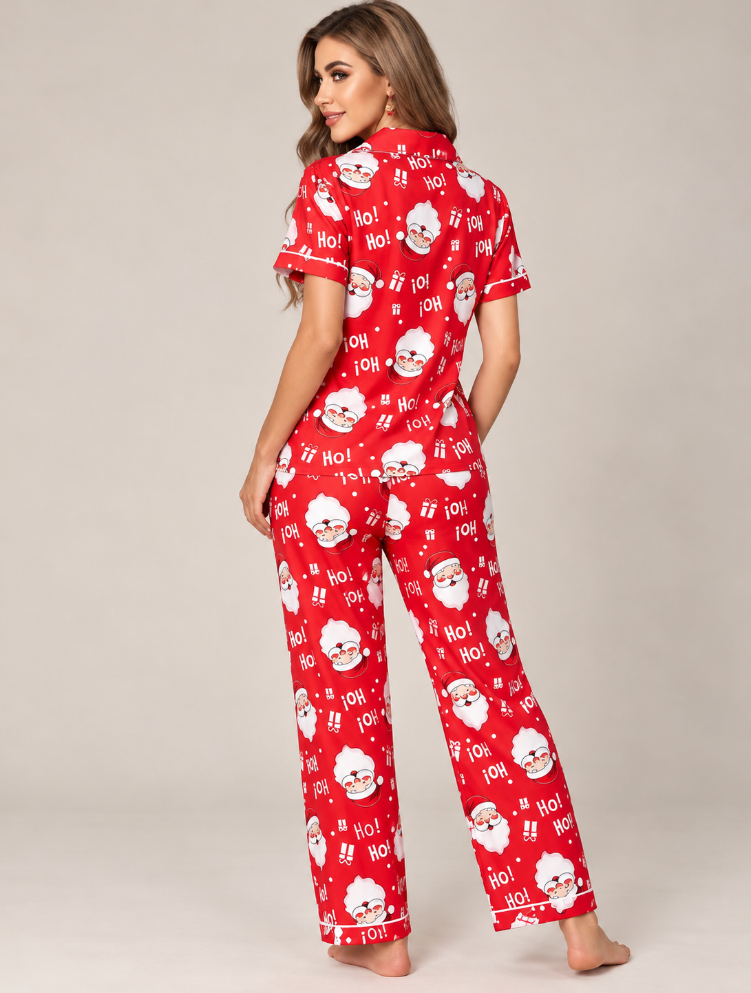 Pijama roja Santa 2 piezas