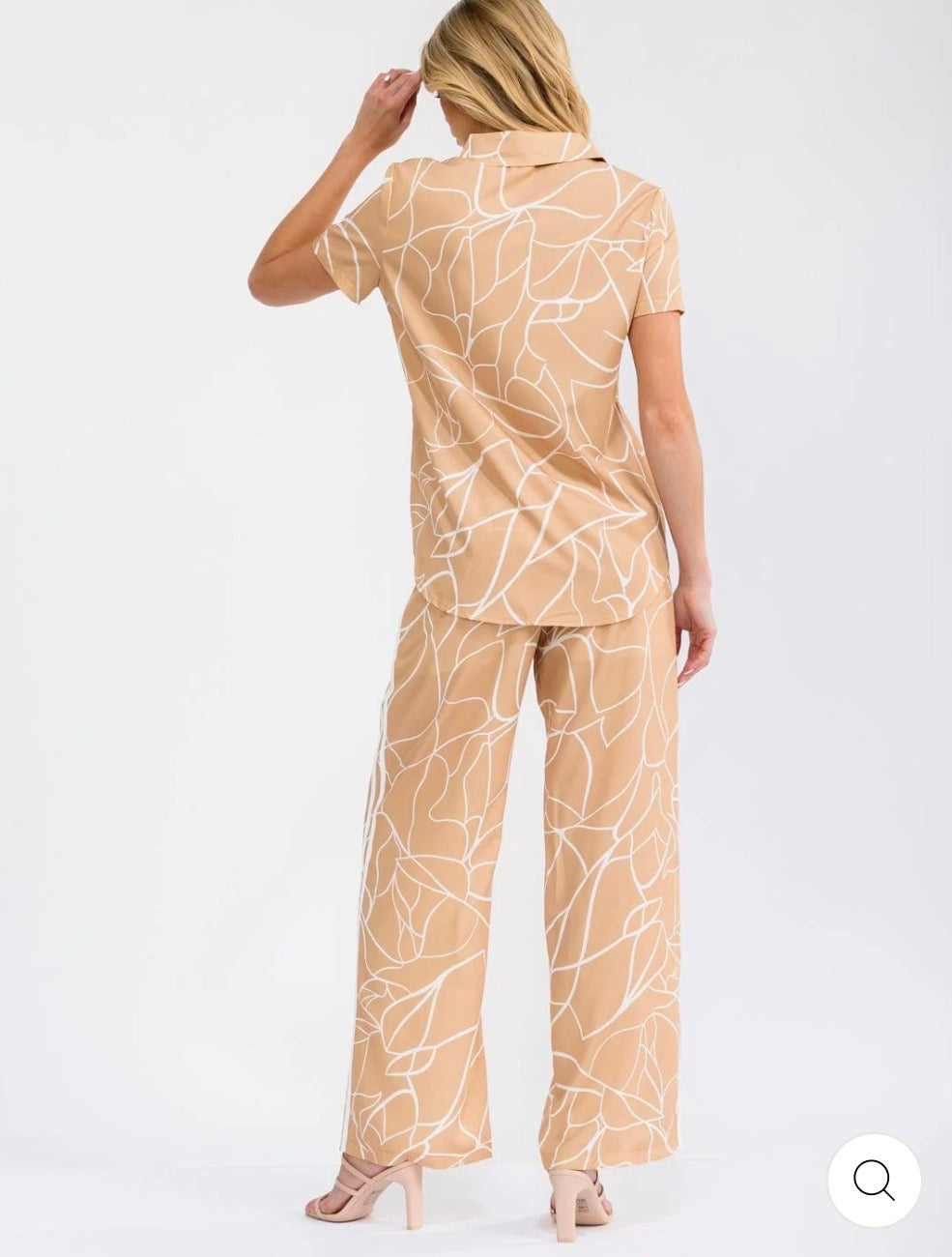 Conjunto Messina beige dos piezas