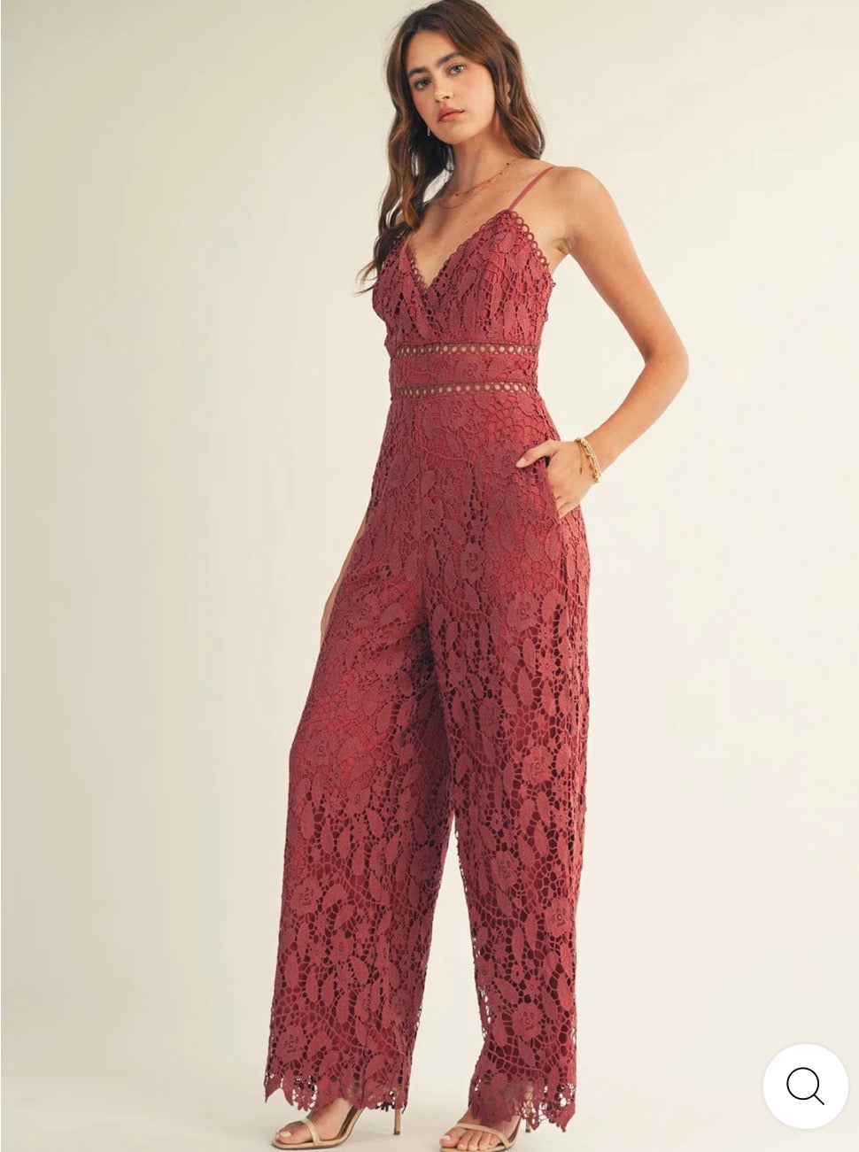 Jumpsuit rojo crochet