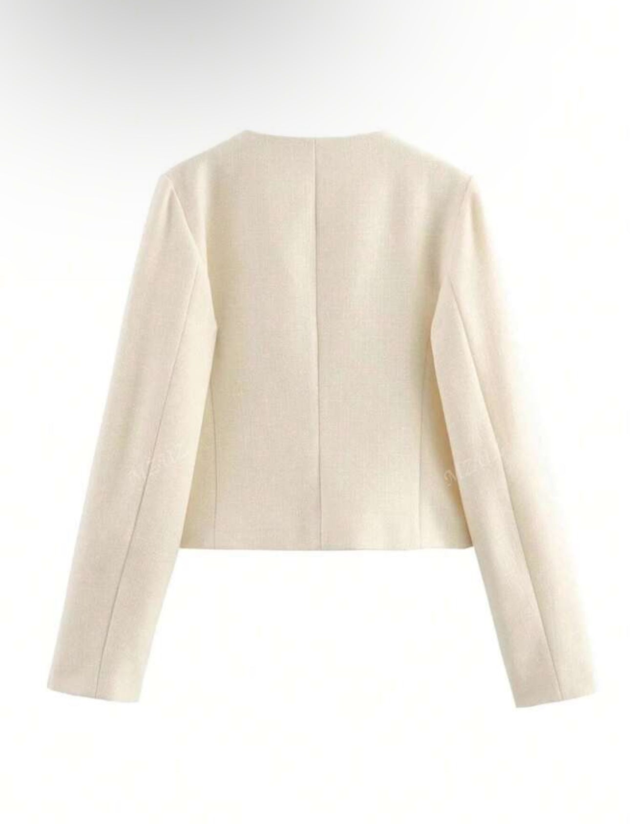 Chaqueta casual albaricoque manga larga