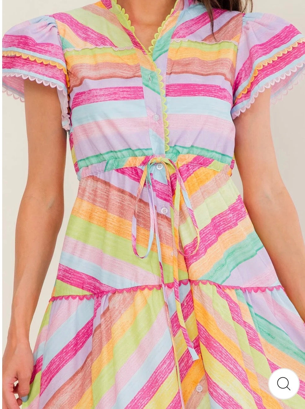 Vestido Arcoíris Pastel Multicolor🌈✨