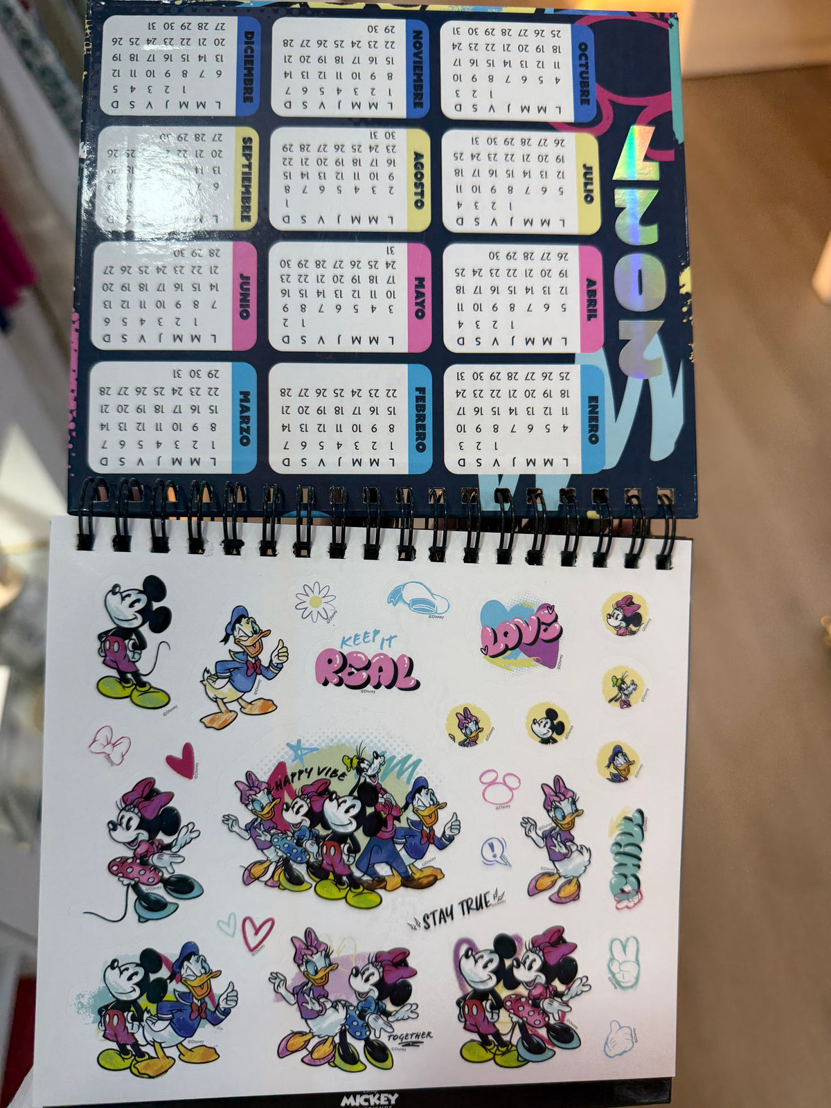 Calendario Mickey 2027