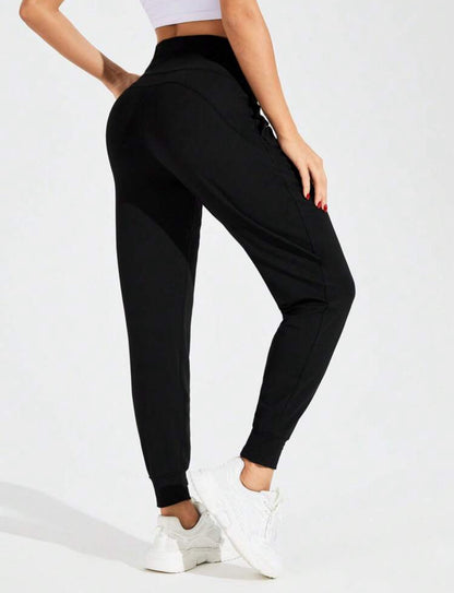 Pantalon de jogging color negro