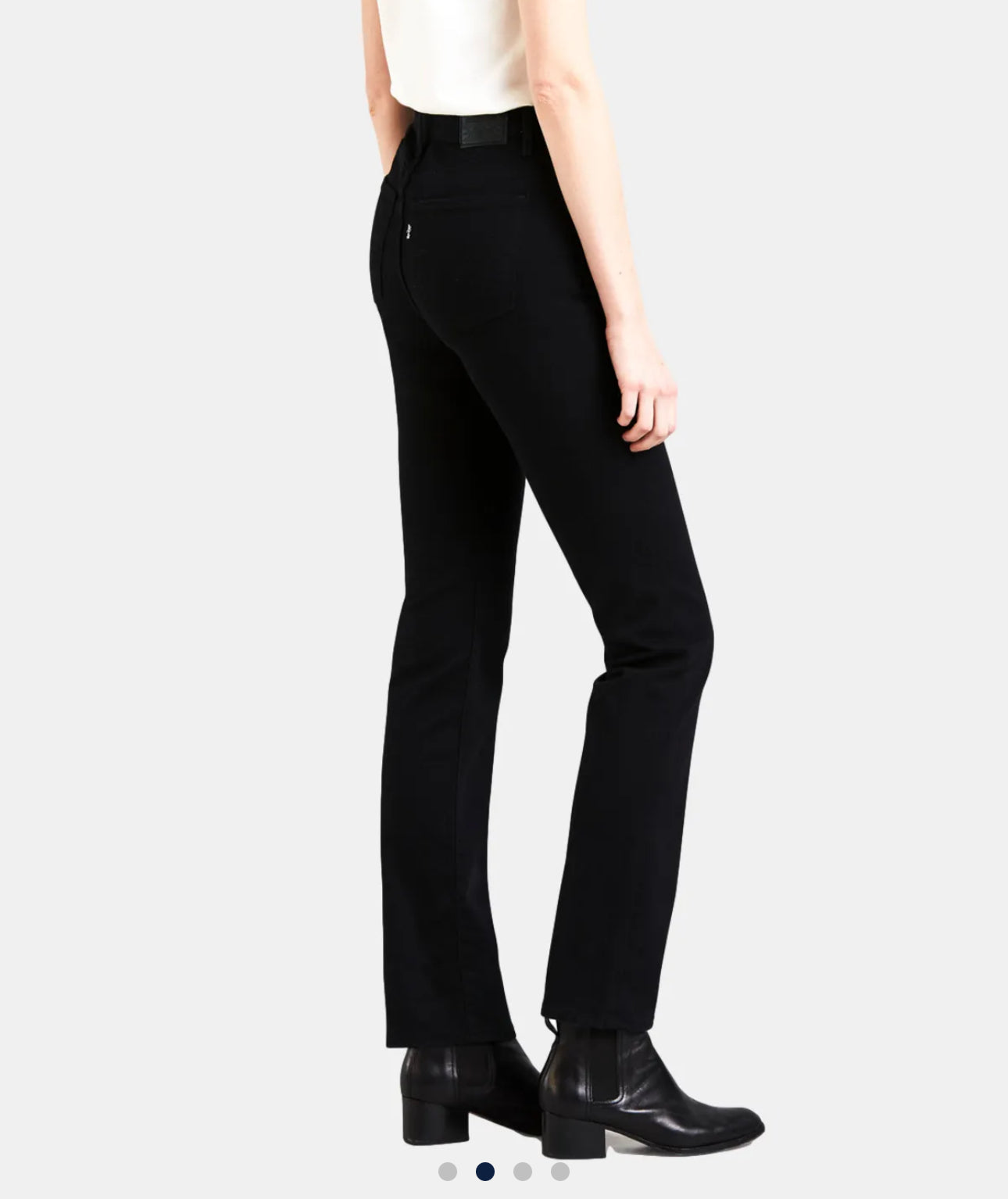 Jean LEVI’S slim straight color negro