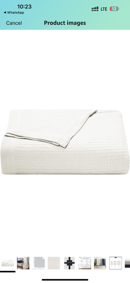 Nautica Full Queen. Cotton blanket.