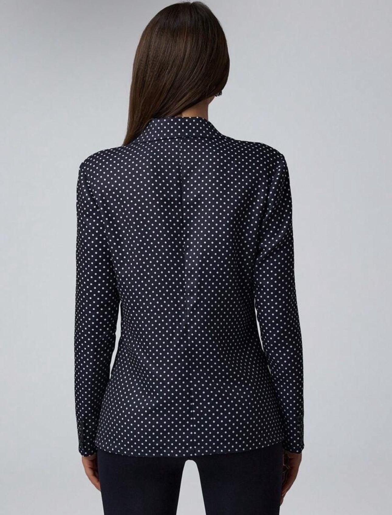Blazer lunares blancos