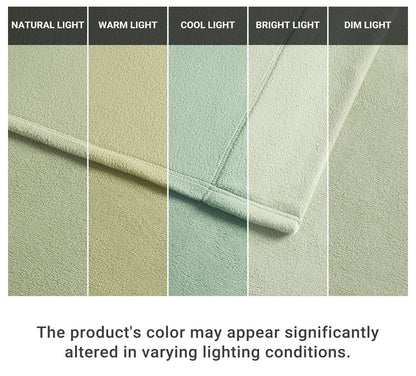 True North by Sleep Philosophy Micro Fleece Bed Sheet Set, Warm, Sheets with 14" Deep Pocket, for Cold Season Cozy Sheet-Set, Matching Pillow Case, Queen, Green, 4 Piezas