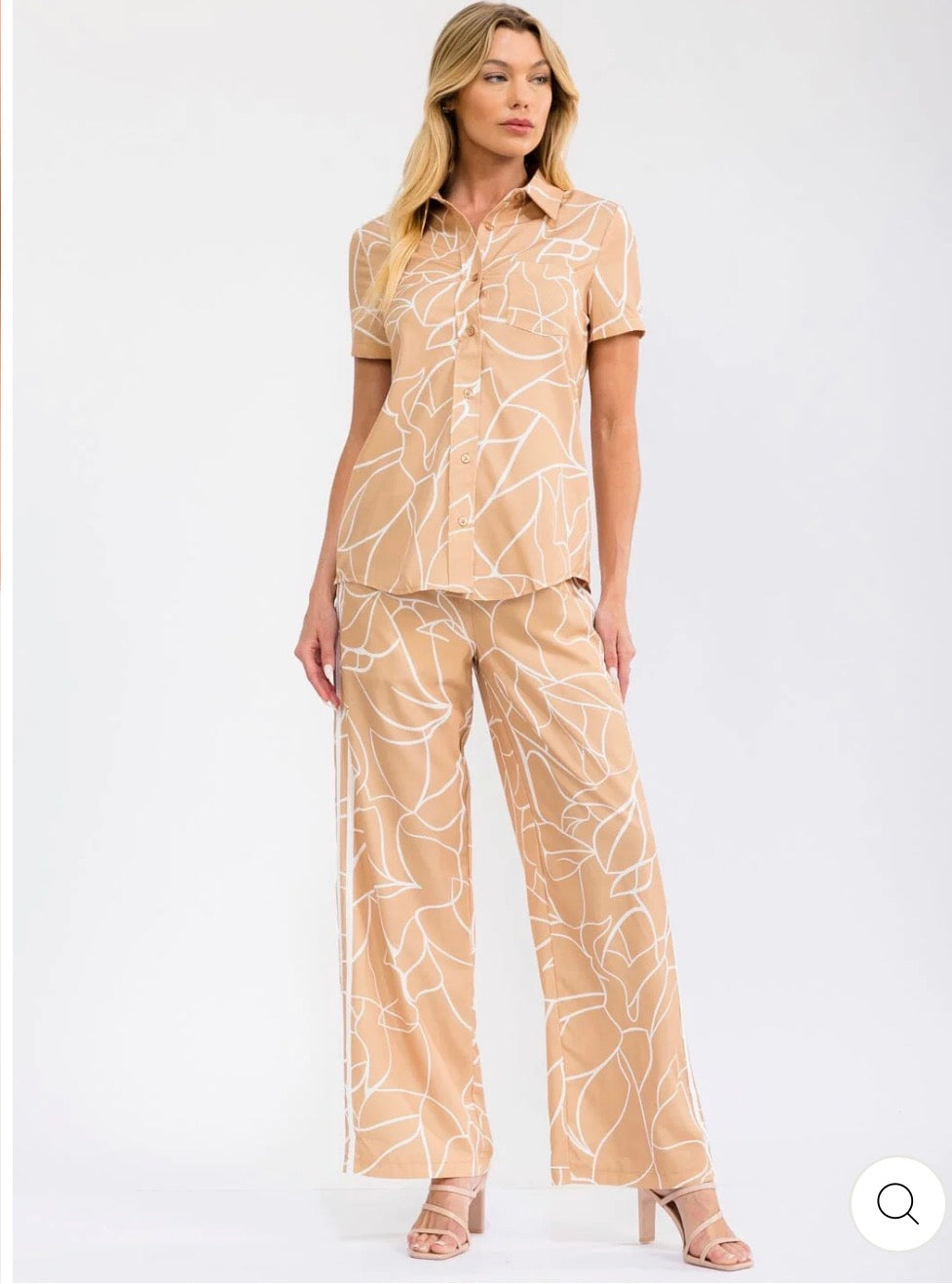 Conjunto Messina beige dos piezas