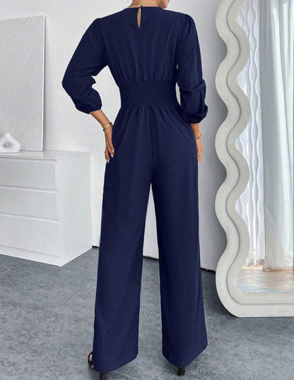Jumpsuit azul mangas farol