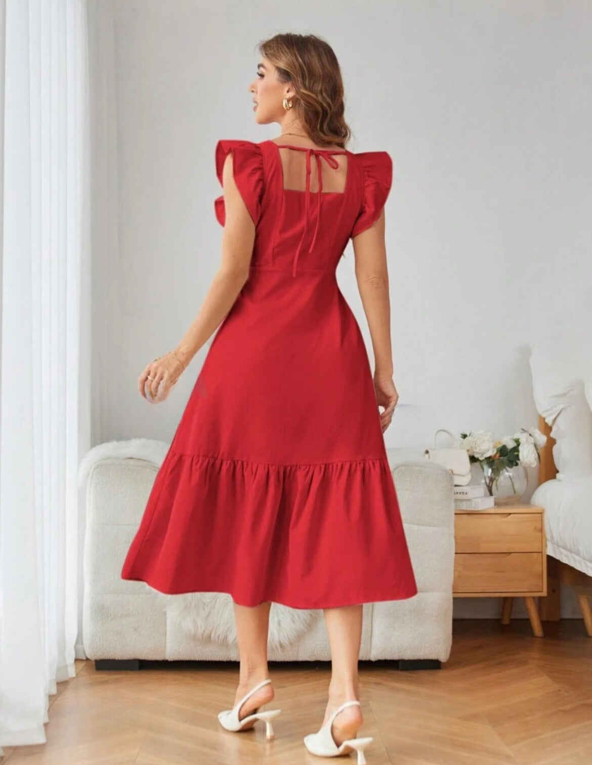 Vestido rojo casual