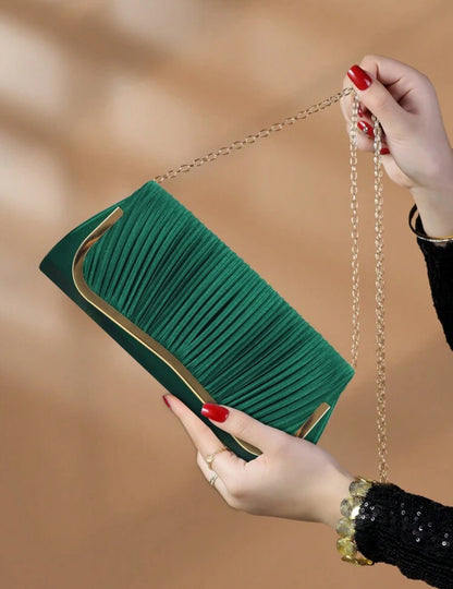 Cartera borde dorado