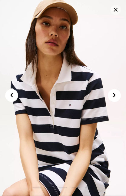 Vestido líneas blanco y negro Tommy Hilfiger