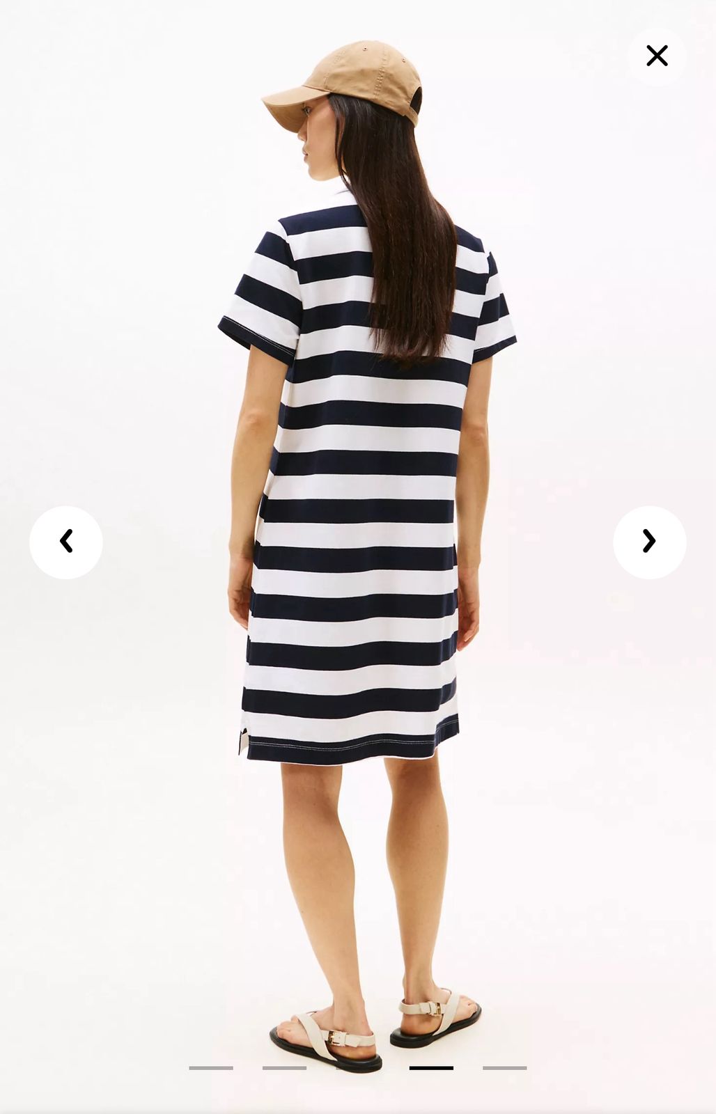 Vestido líneas blanco y negro Tommy Hilfiger