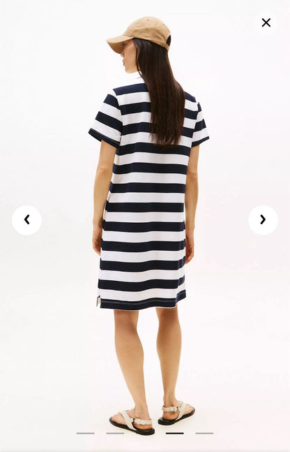 Vestido líneas blanco y negro Tommy Hilfiger