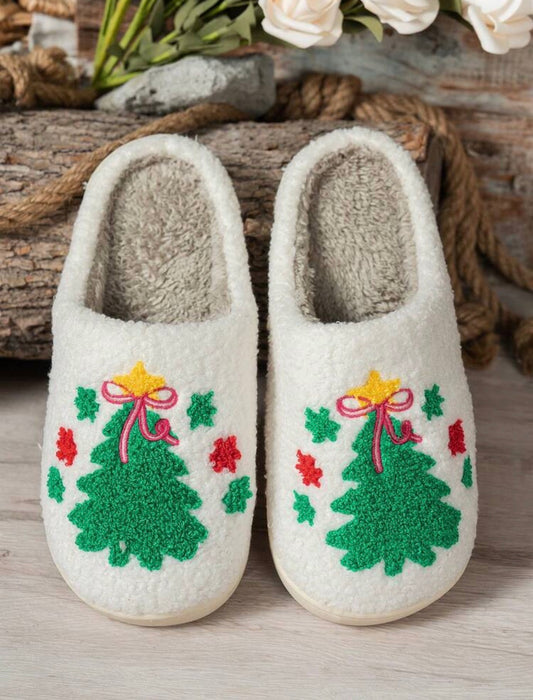Pantuflas arbolito estrella dorada
