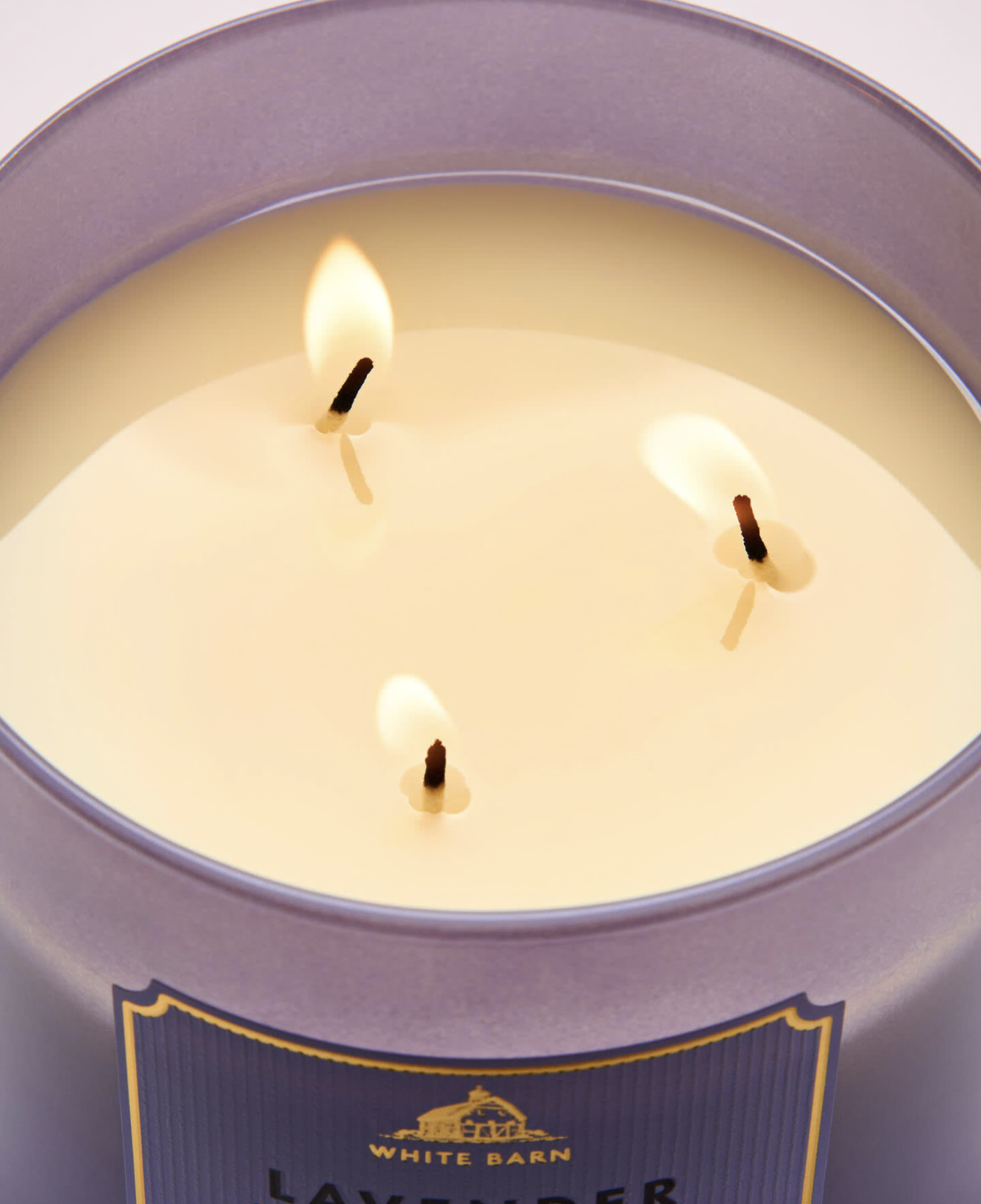Lavender Bergamot - 3-Wick Candle - White Barn