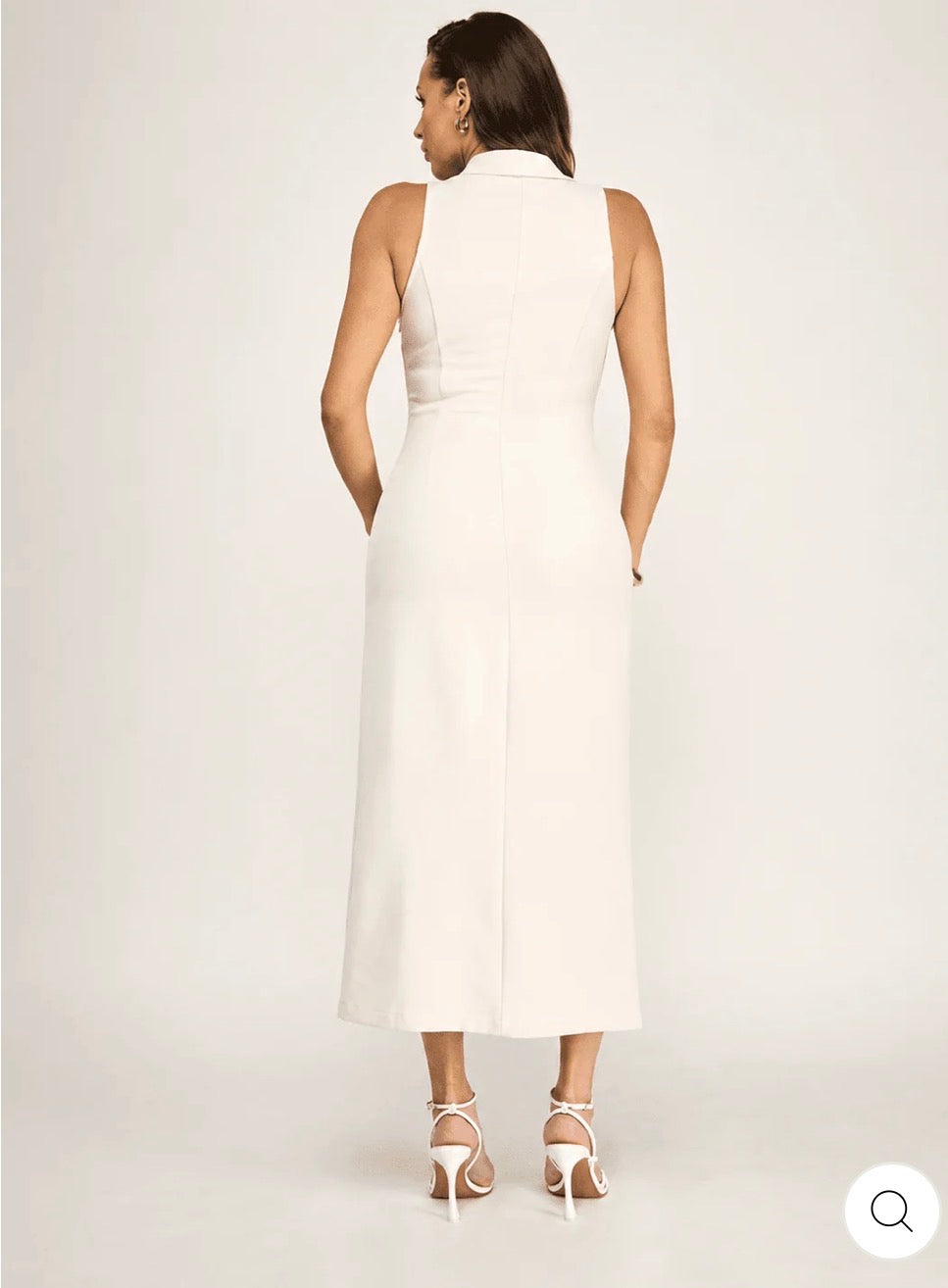Vestido capri beige