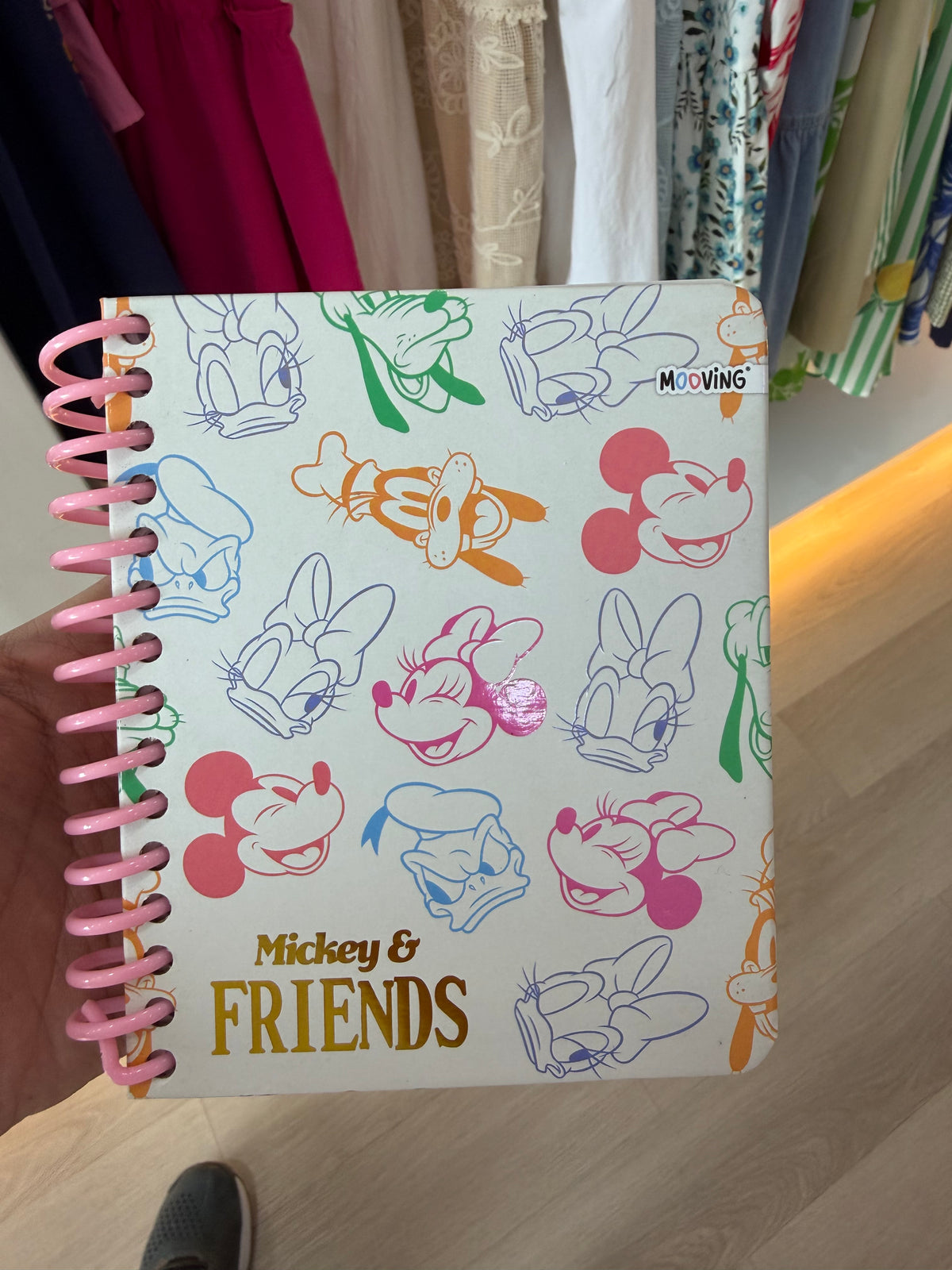 Mickey and Friends cuaderno premium pink