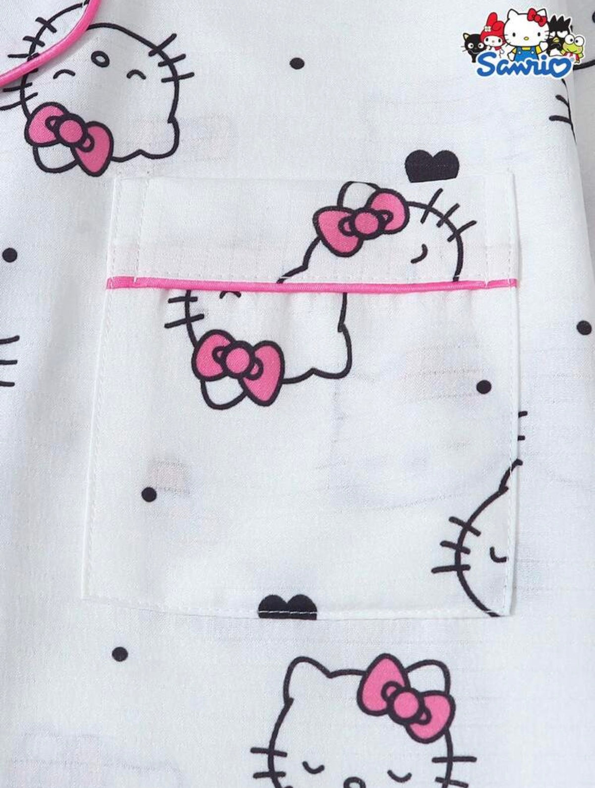Pijama Hello Kitty blanca 2 piezas