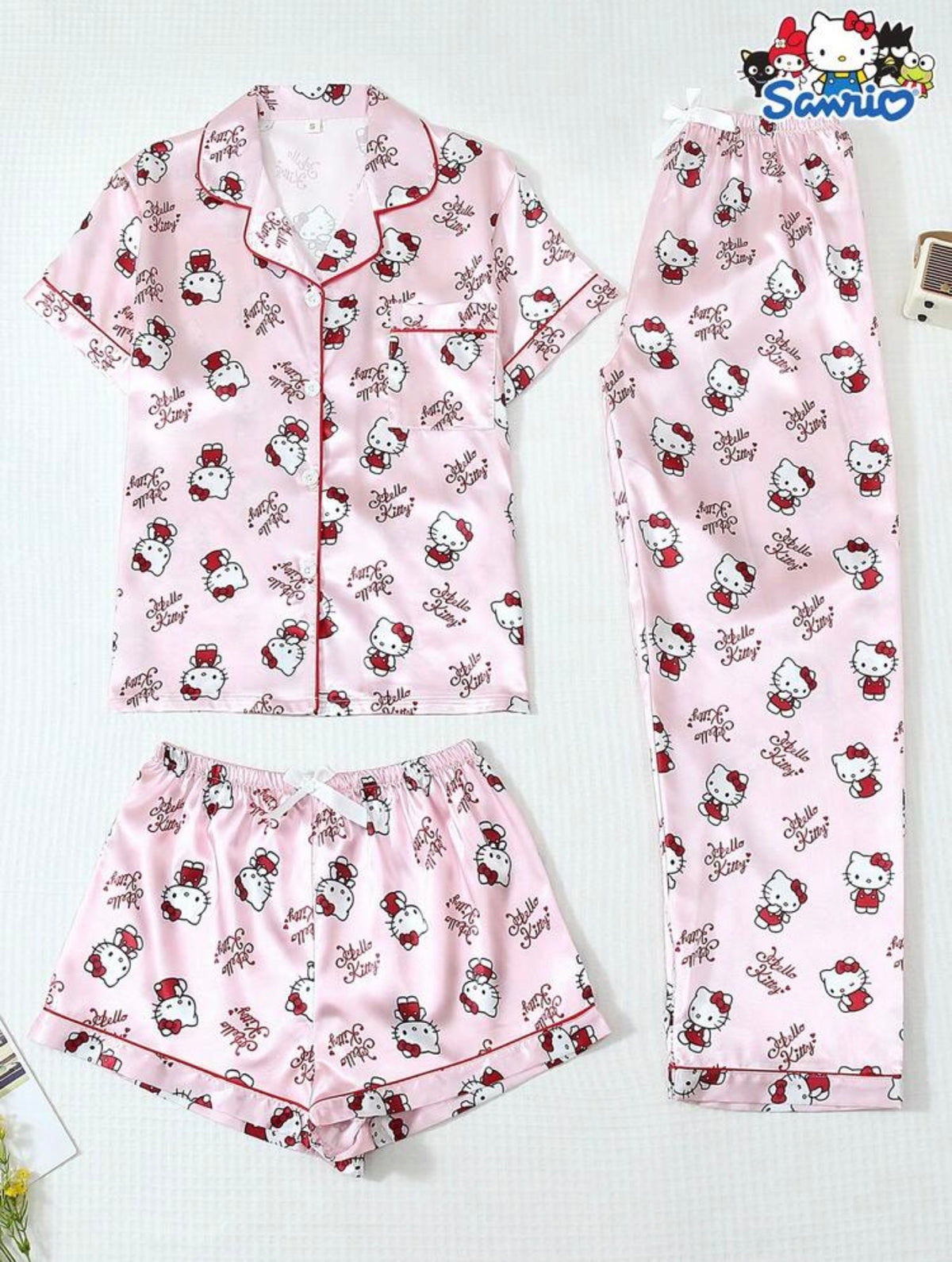 Pijama Hello Kitty 3 piezas