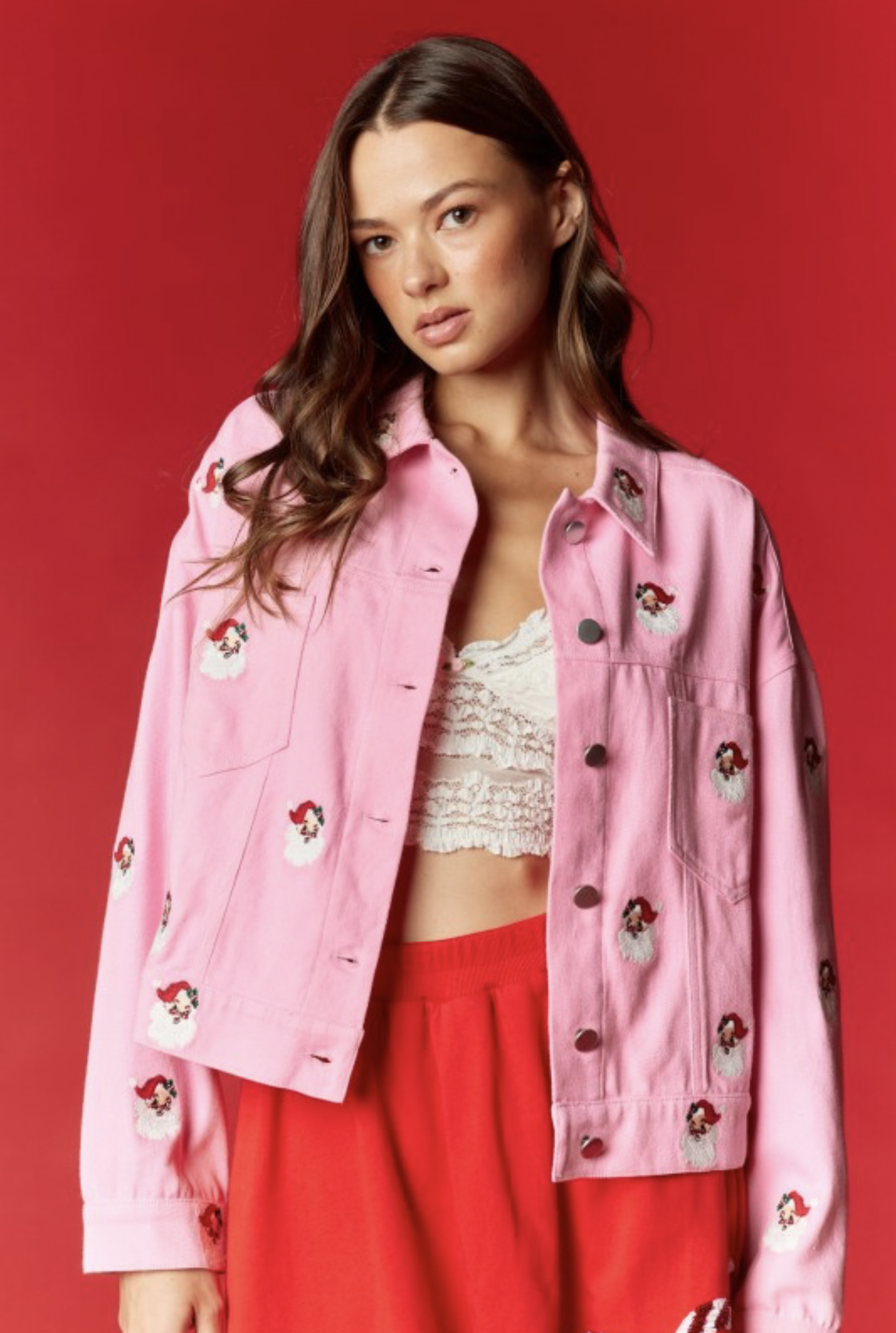 Chaqueta Pink Santa rosada