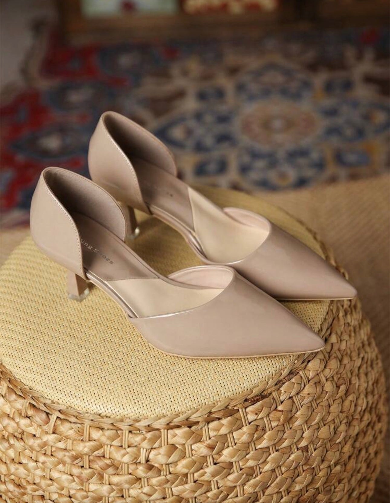 Tacones beige (altura del tacón 6.5 cm)