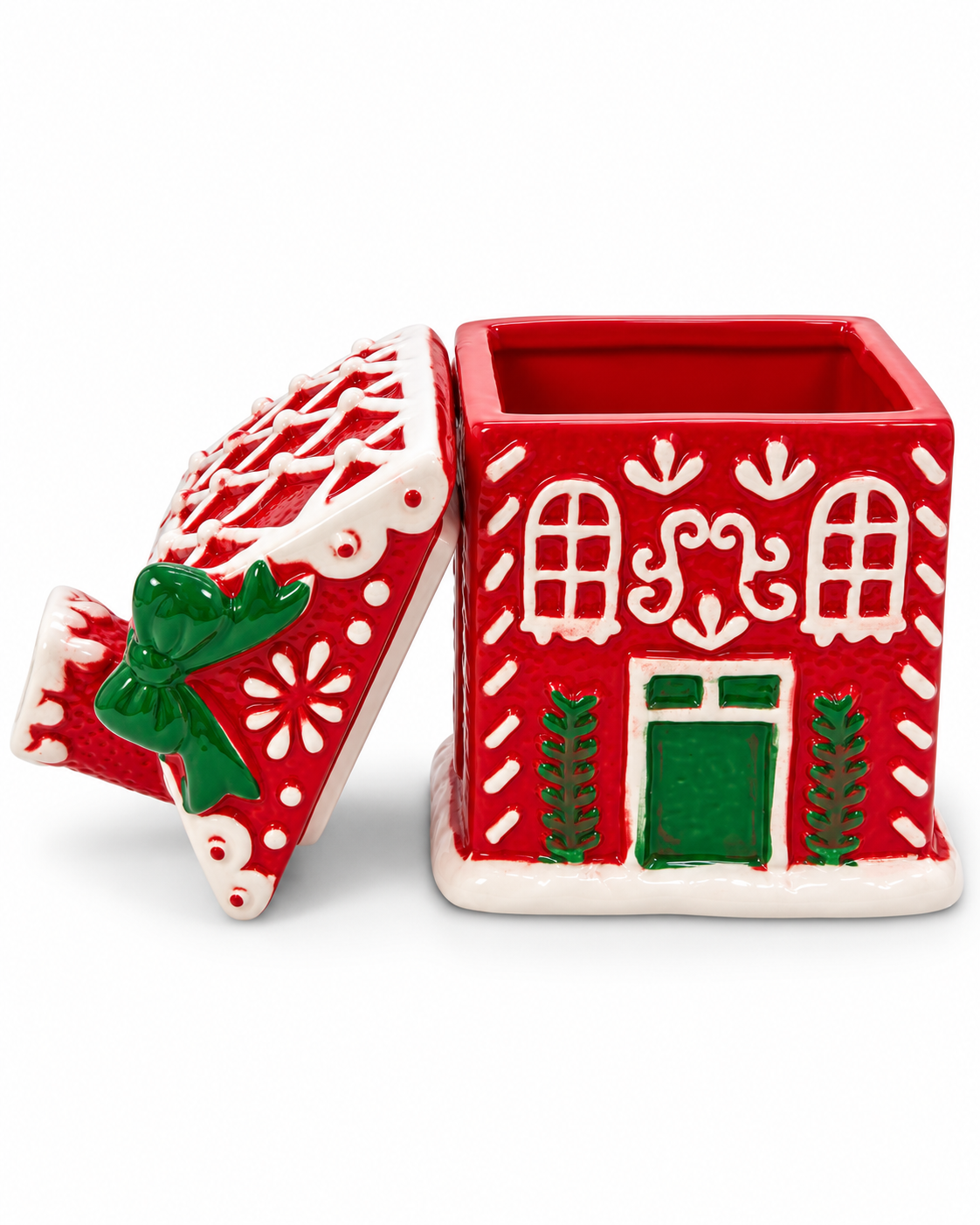 Casita navidad de cerámica 9.5*9.5*15cm
