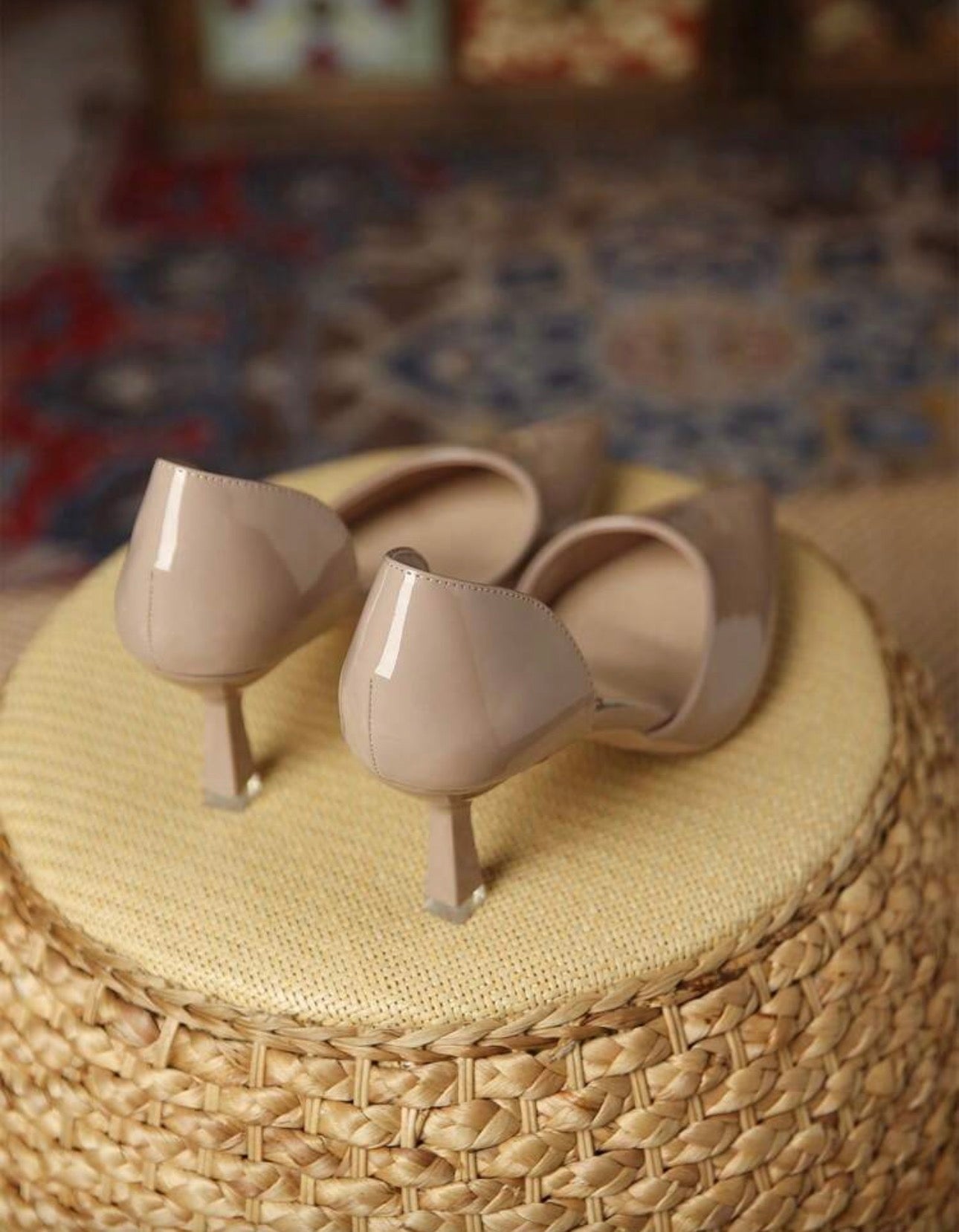 Tacones beige (altura del tacón 6.5 cm)