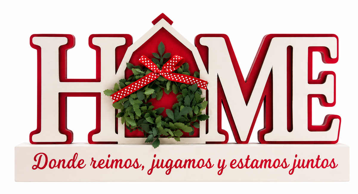 Letrero Navidad Home para mesa