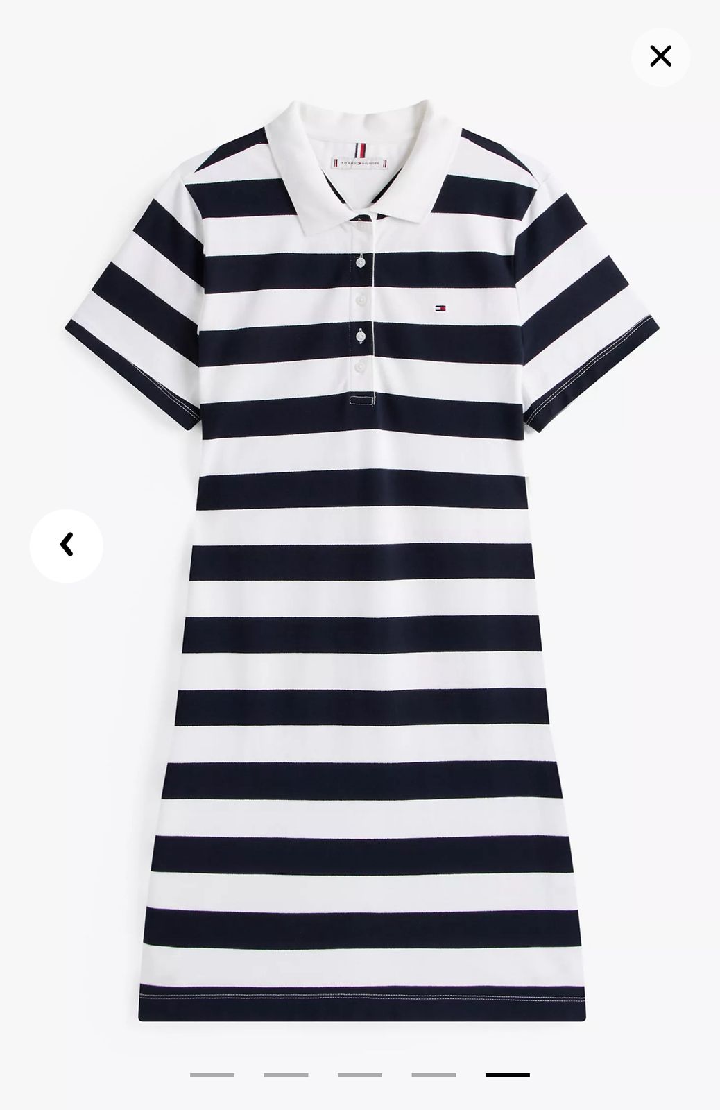 Vestido líneas blanco y negro Tommy Hilfiger
