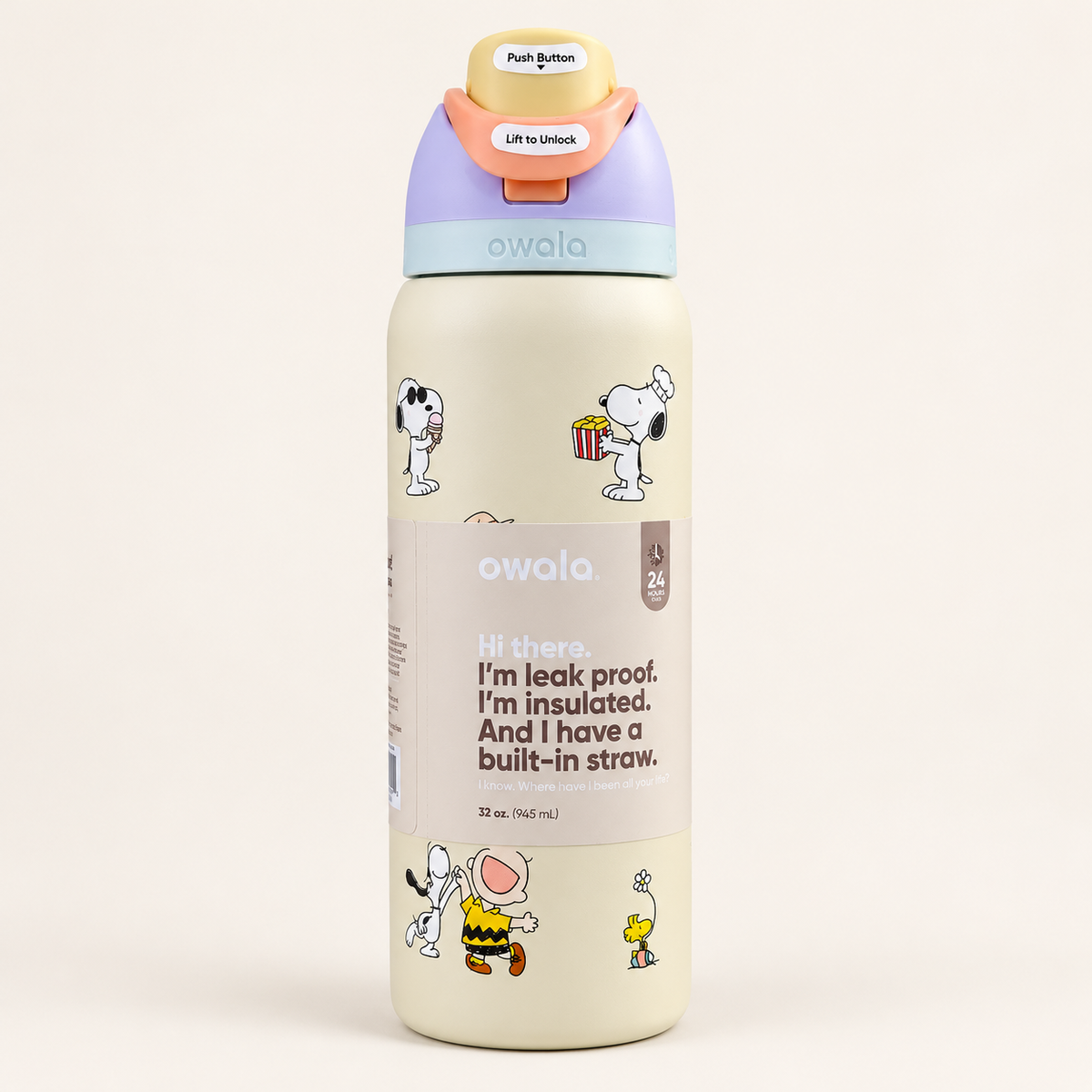 Termo Owala Snoopy Pastel