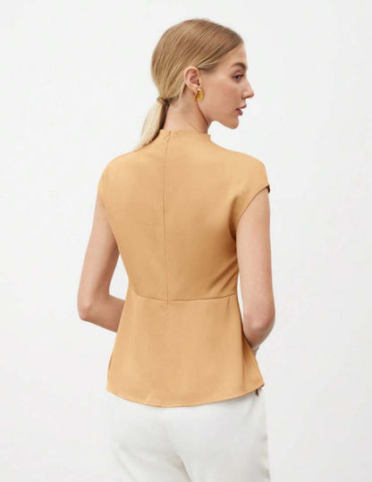 Camisa marrón elegante