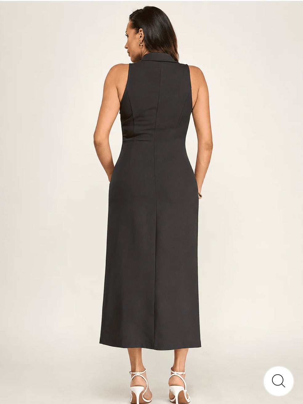 Vestido Alessia negro camisero