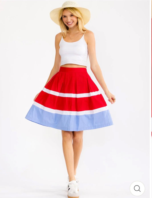 Falda tricolor