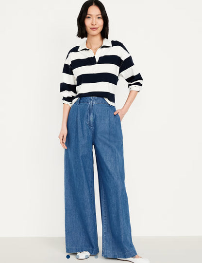 Wide jean extra high-waisted (Old Navy)