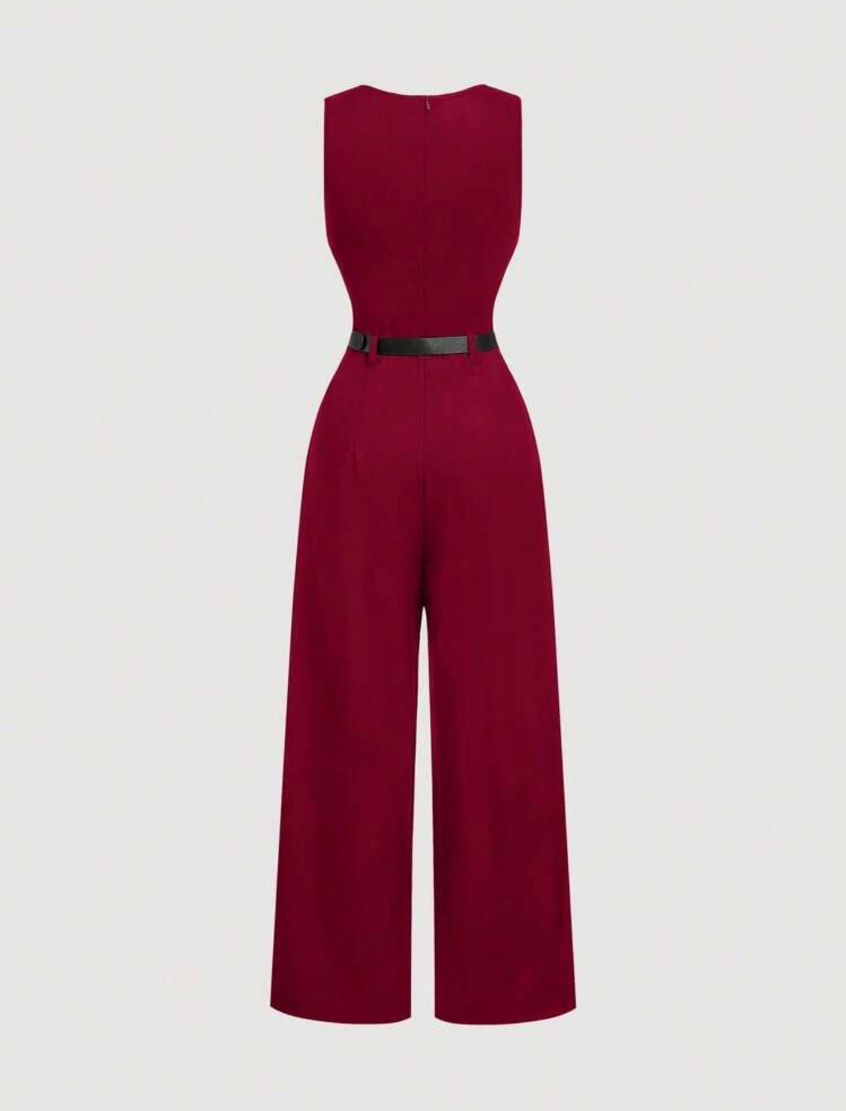 Jumpsuit Élise | Rojo Carmesí – Incluye faja