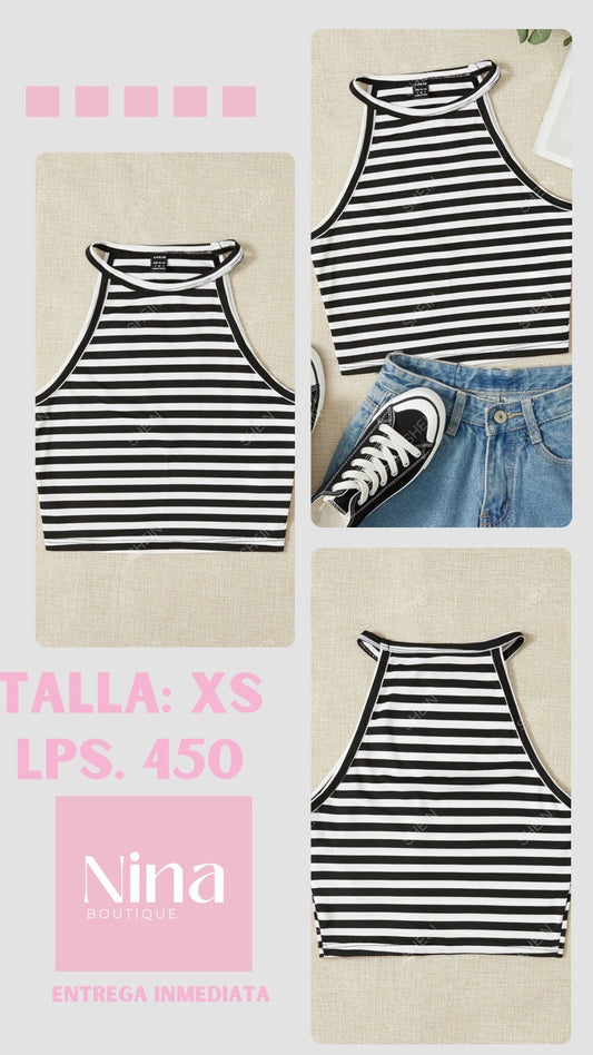 Camisa rayas blancas y negras