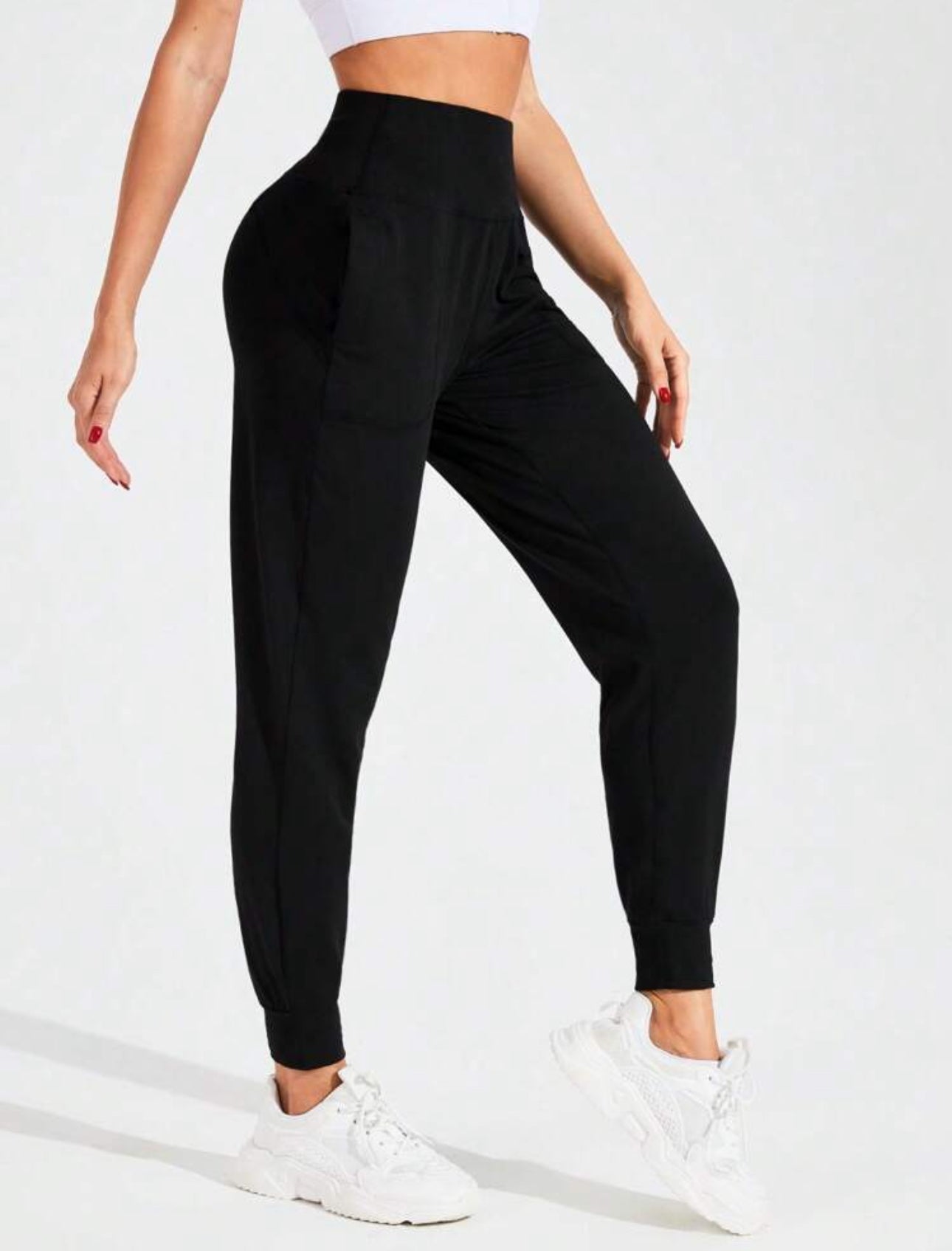 Pantalon de jogging color negro